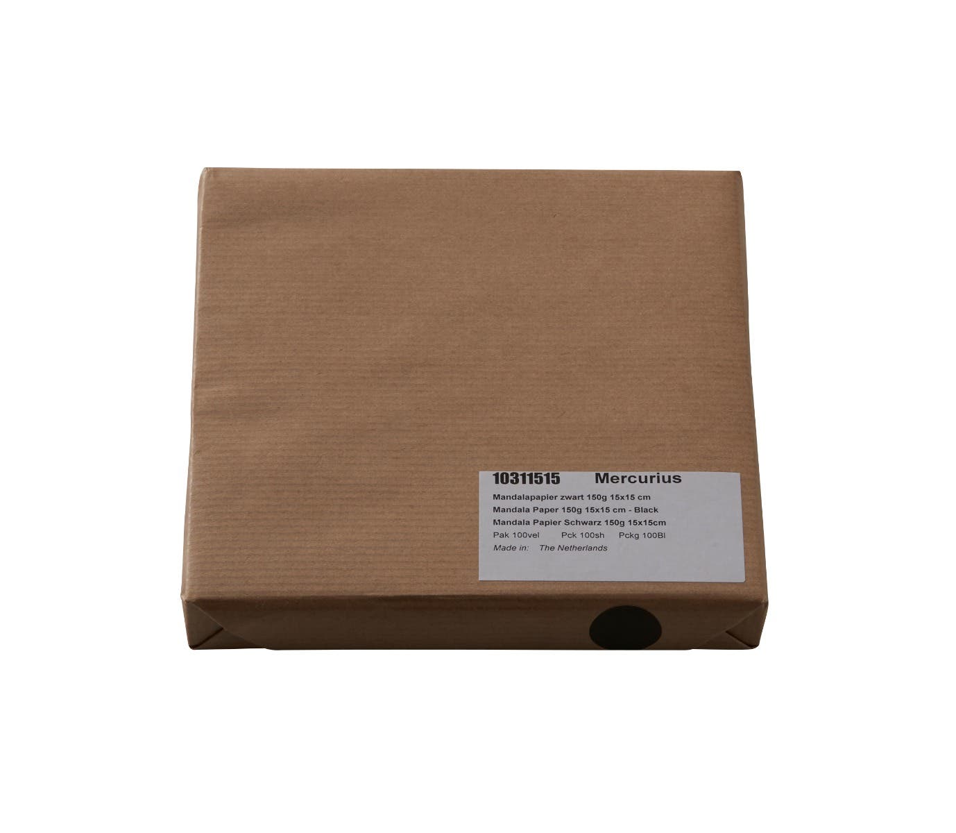 Mandala Papier schwarz 160 g/m² - 15x15 cm image