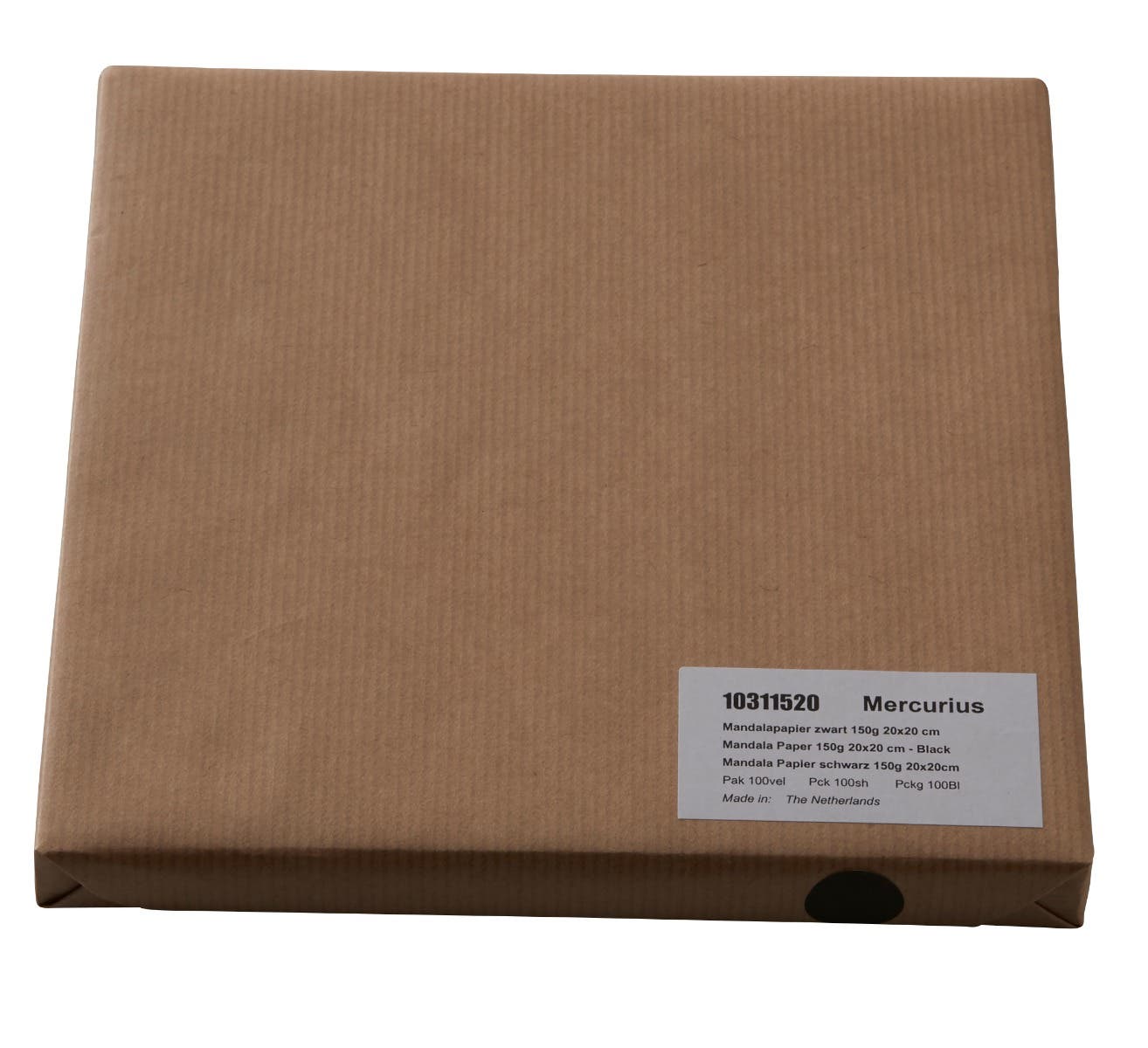 Mandala Papier schwarz 160 g/m² - 20x20 cm image