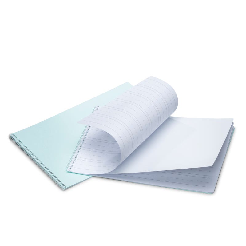 Handschrift-Übungsheft 25,4-6,35 w/s-A4 Querformat Spiralbindung 10 Stück image