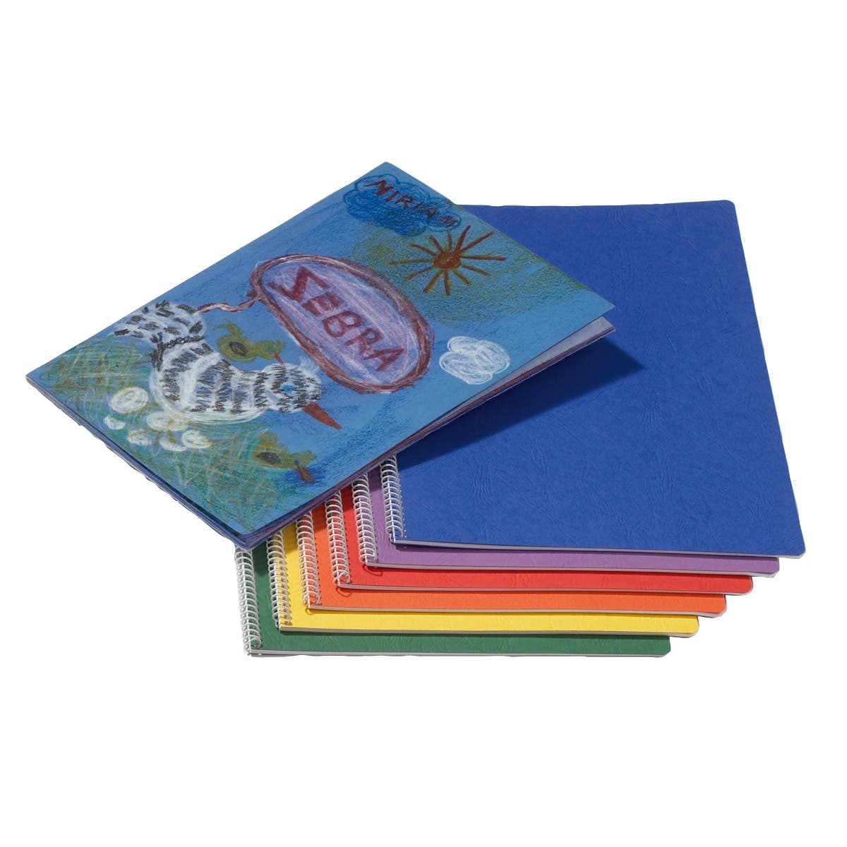 Mittl. Epochenheft 24x32 cm Hochformat ohne Trennblatt Spiralbindung - blau image