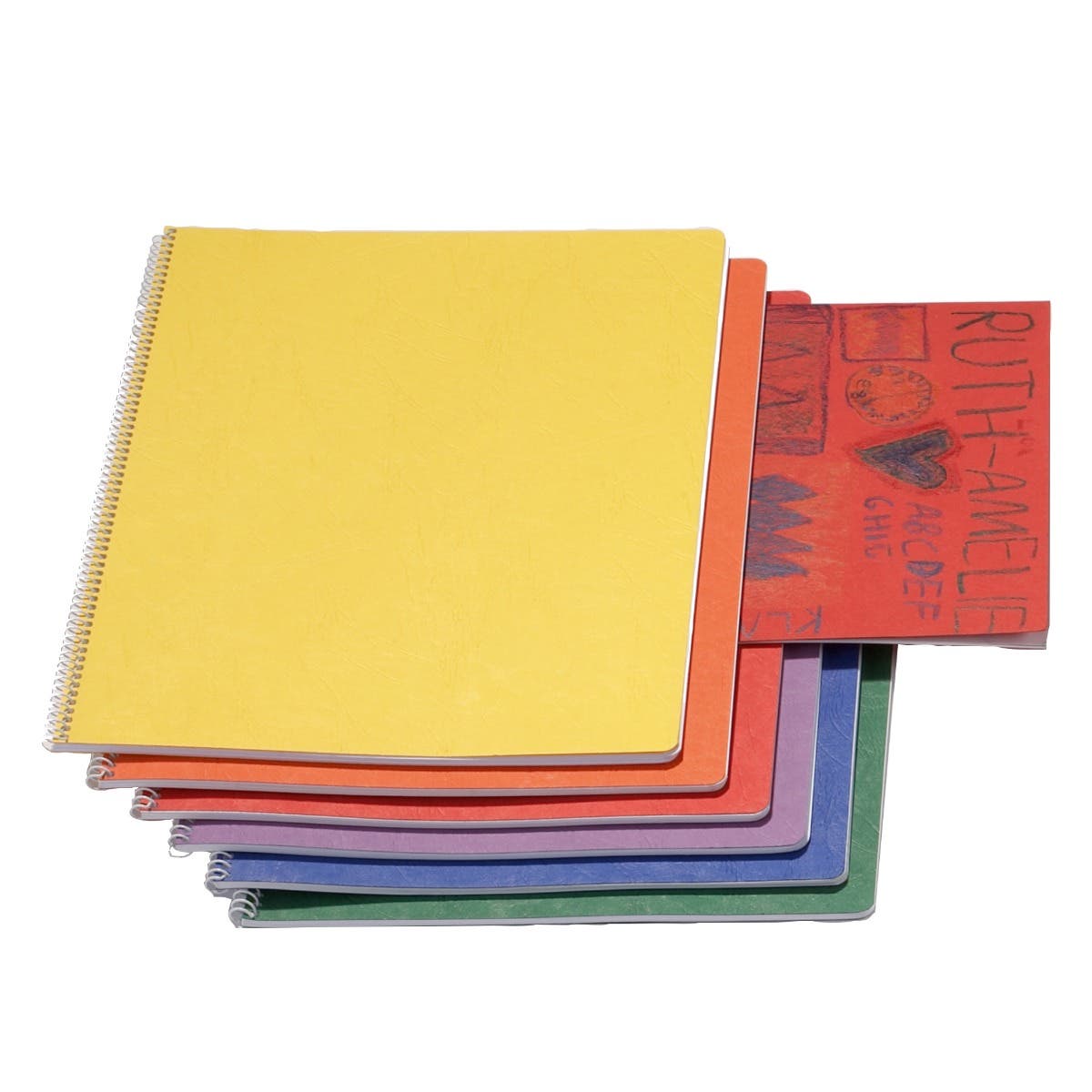 Mittl. Epochenheft 24x32 cm Hochformat mit Trennblatt Spiralbindung - purpur image