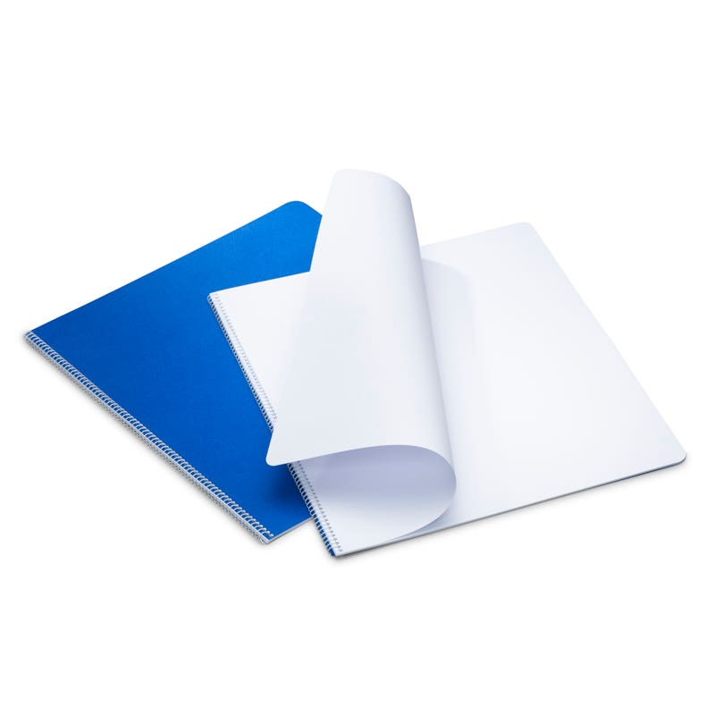 Großes Epochenheft 32x38 cm Hochformat ohne Trennblatt Spiralbindung - blau image
