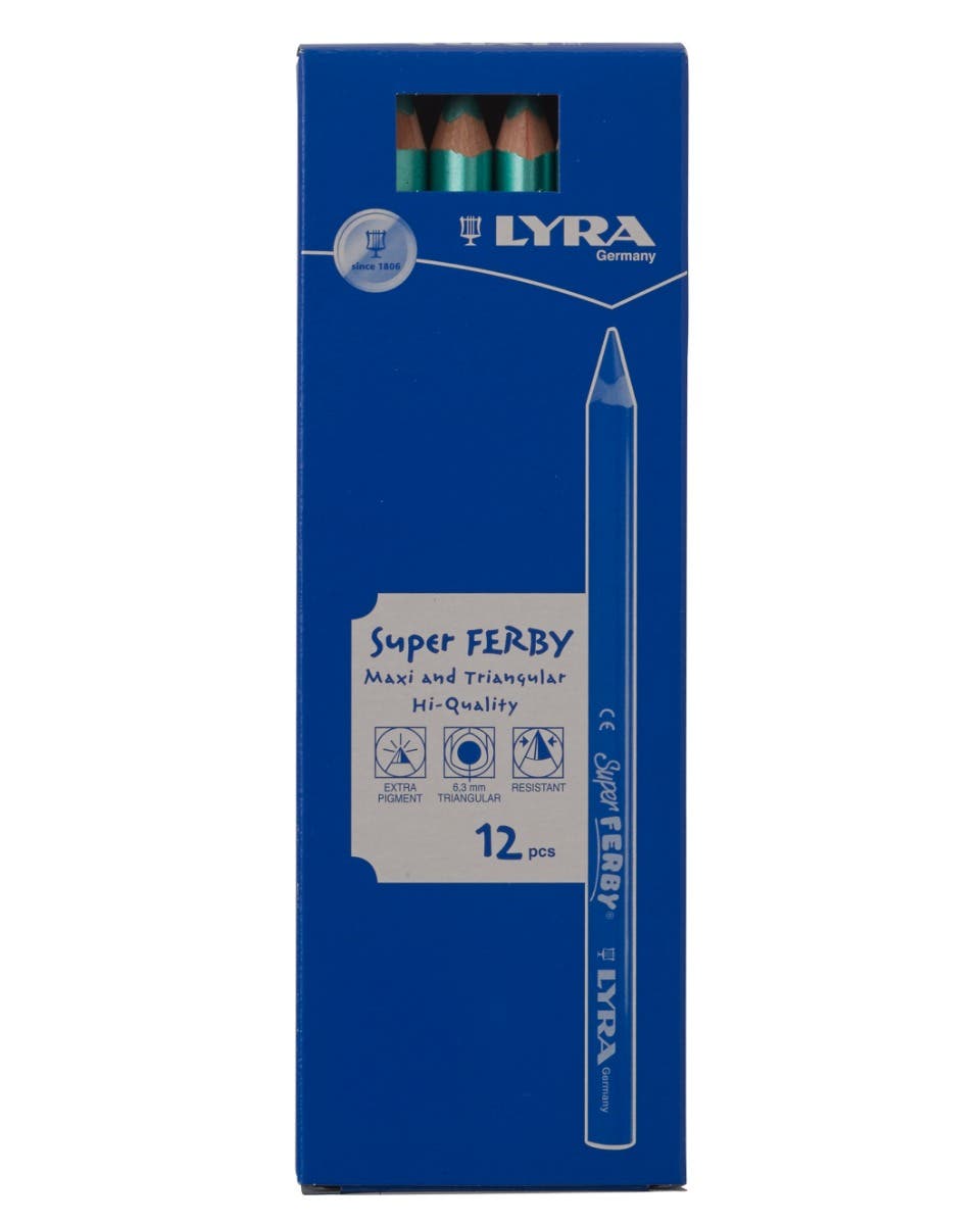Lyra Super Ferby lackiert - metallicgrün 12 Stück image