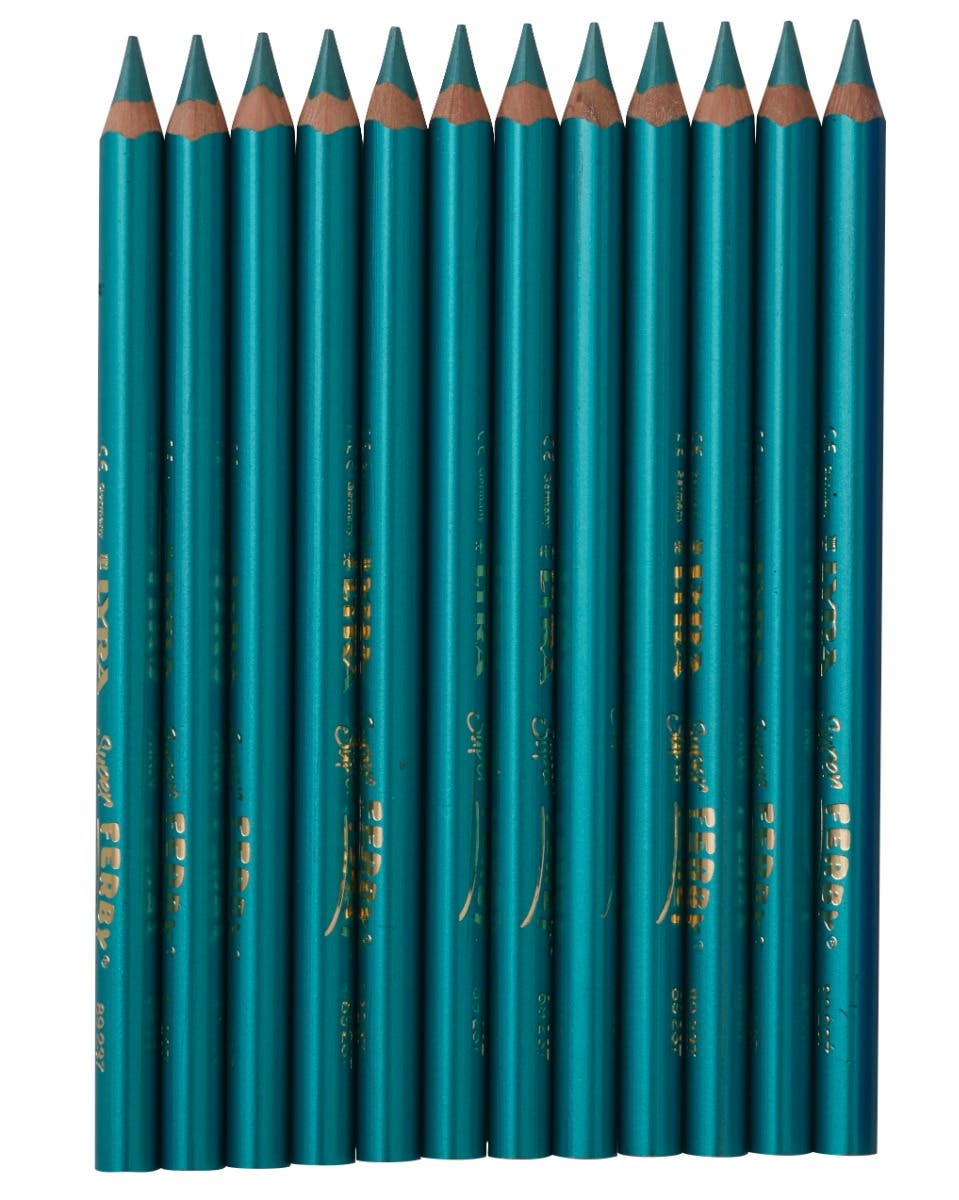 Lyra Super Ferby lackiert - metallictürkis 12 Stück image