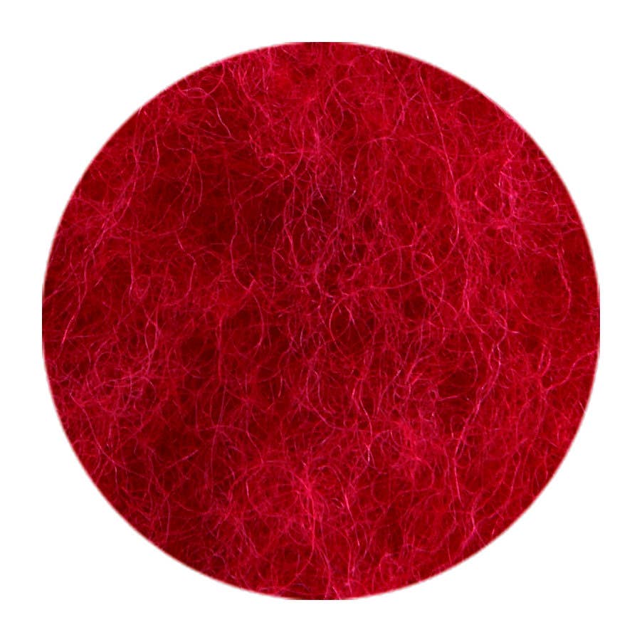 Filges Filzwolle pflanzengefärbt  - rot image