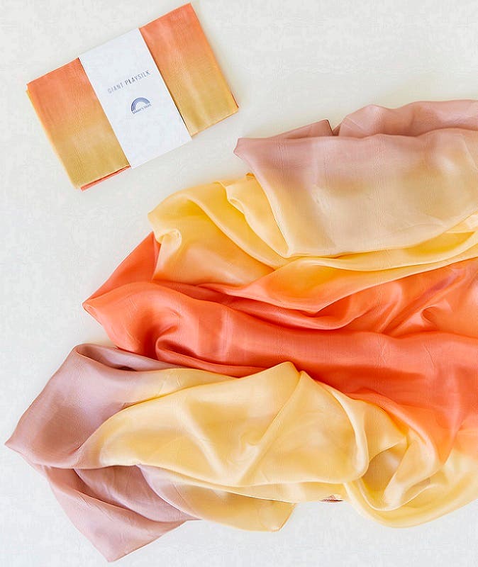 Sarah's Silks Maxi-Seidenspieltuch Erde 90x275 cm – Wüste image