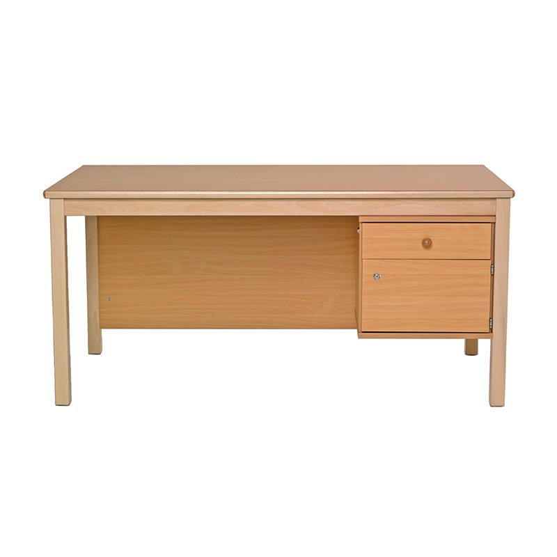 Lehrer Schreibtisch Schublade/Fach rechts - Höhe 76 cm image