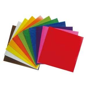Drachenpapier 22x22 cm sortiert 11 Farben - Block