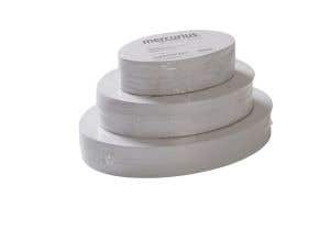 Ovales Faltpapier 120 g - weiß - 250 Blatt  