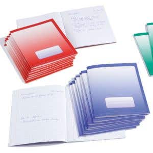 Schulheft Klein16x21 cm Hochformat Graph 4x7 mm - Packung mit 25
