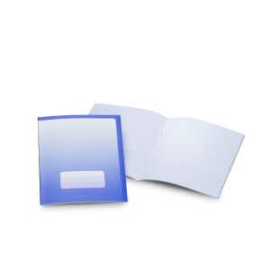 Regenbogenhefte 16x21 cm kariert 5x5mm 25 Stück - blau