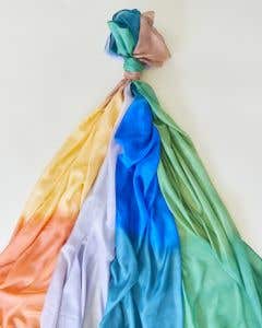 Sarah's Silks Maxi-Seidenspieltuch Erde 90x275 cm 
