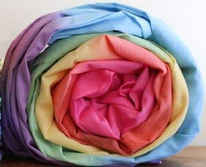 Sarah's Silks Seidenspieltuch 115 x 185 cm - Regenbogen