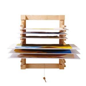 Malbretter-Wandhalter für 10 Malbretter 49x39x36 cm