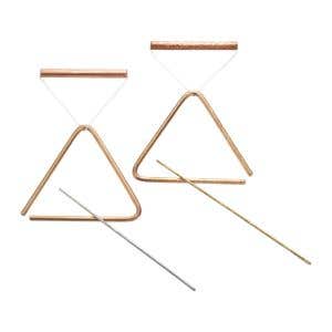 Choroi Triangel-Set Bronze klein weiß mit Schlegel und Handgriff