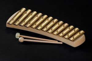 Auris Glockenspiel gerundet diatonisch 12 Töne mit 3 Schlegel
