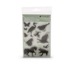 Encaustic Art Transparentes Stempelset - Tiere